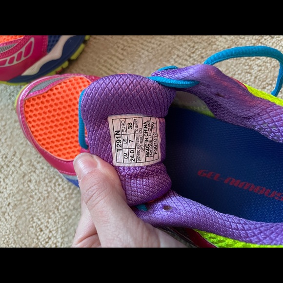 ASICS Gel Nimbus T291N Running Athletic Shoes Sz 7 - Picture 4 of 7